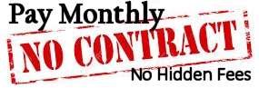 no contract & no hidden fees